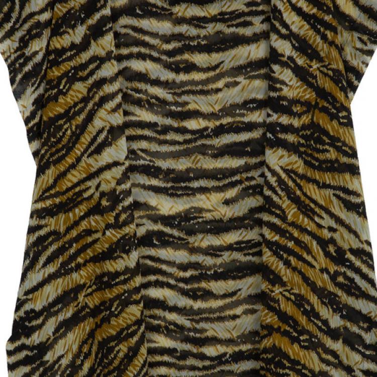 Pre Owned D and G Animal Print Kaftan M