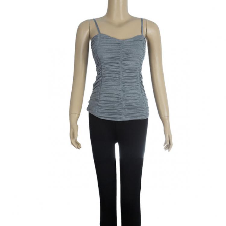 Pre Owned D and G Sleeveless Ruched Top S