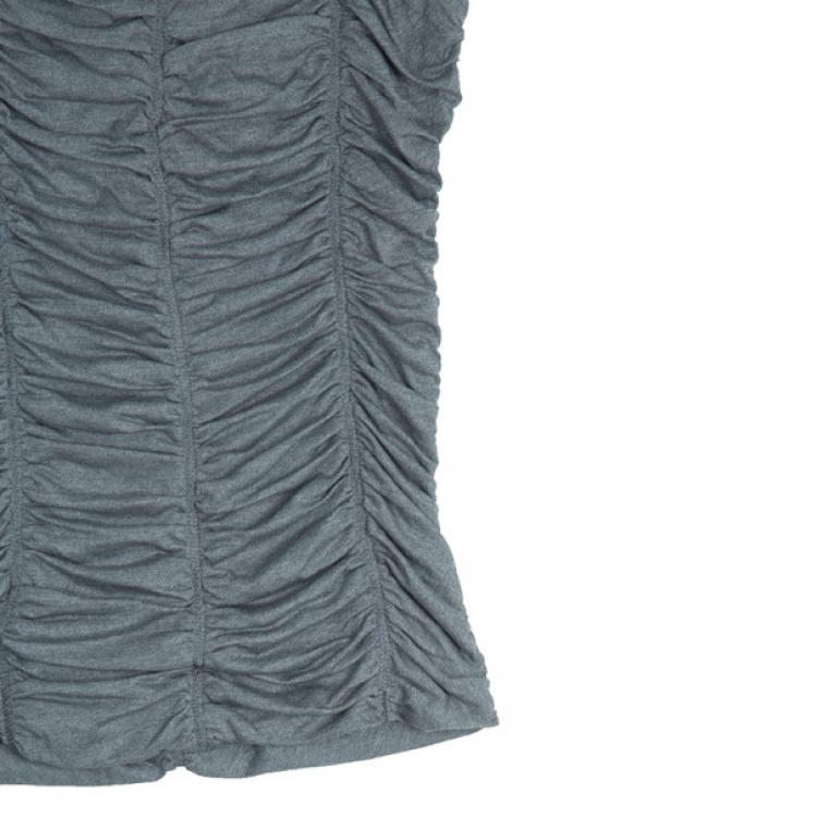 Pre Owned D and G Sleeveless Ruched Top S