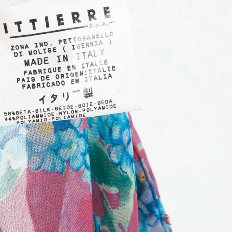 Pre Owned D and G Printed Silk Top S