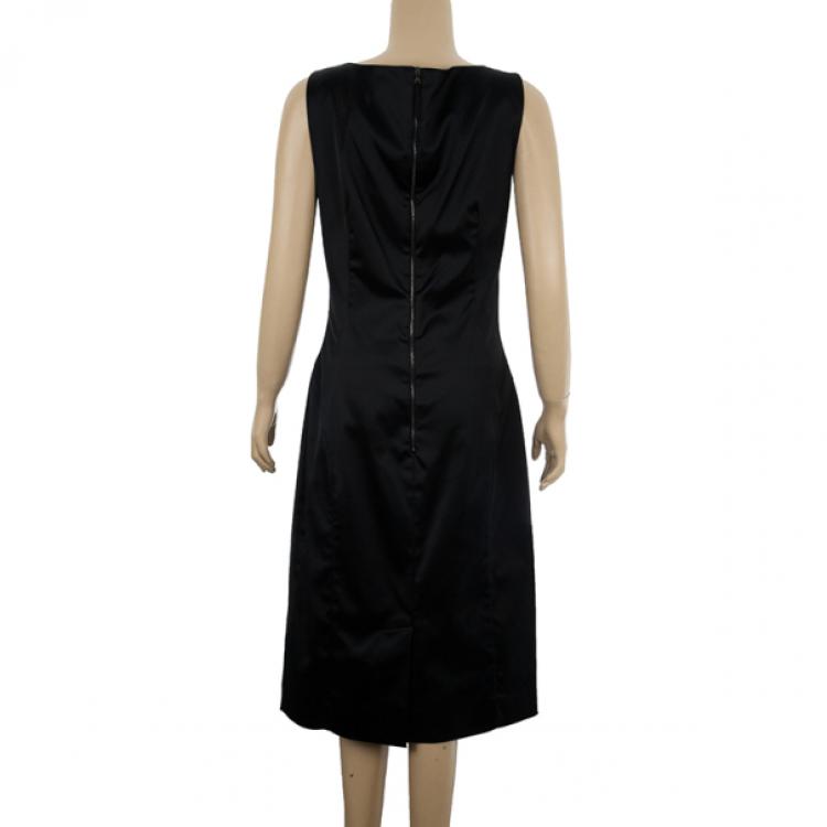 Pre Owned D and G Spotted Silk-Crepe Mini Dress L