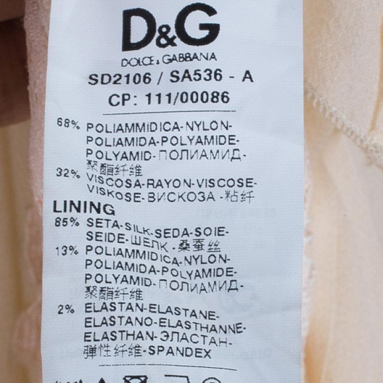 Pre Owned D&G Tiered Lace Dress S