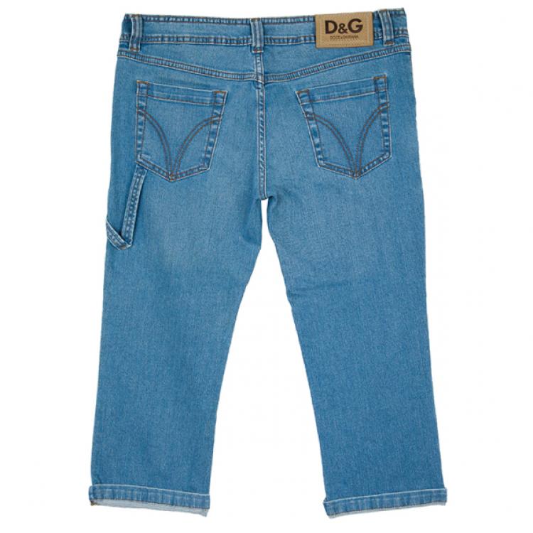 Pre Owned D and G Crop 3/4 Denim Jeans M