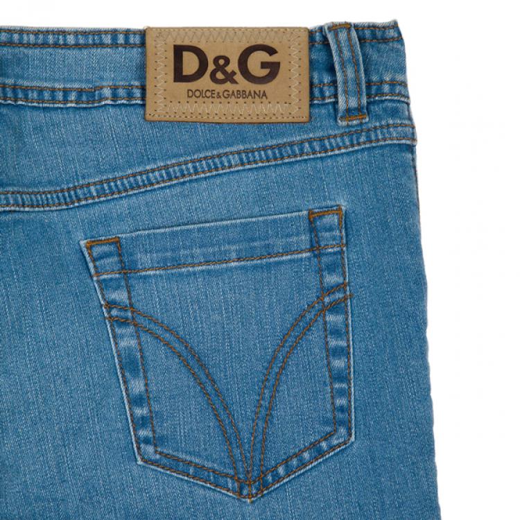 Pre Owned D and G Crop 3/4 Denim Jeans M
