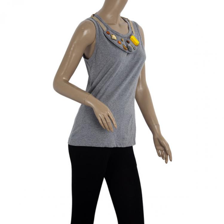 Pre Owned D&amp;G Beaded Cami Top S