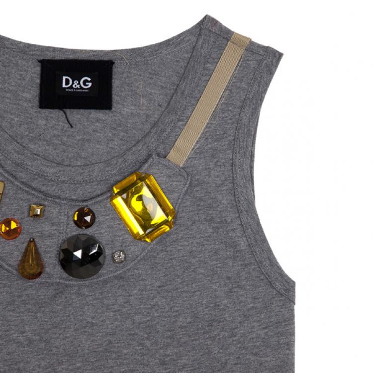Pre Owned D&amp;G Beaded Cami Top S