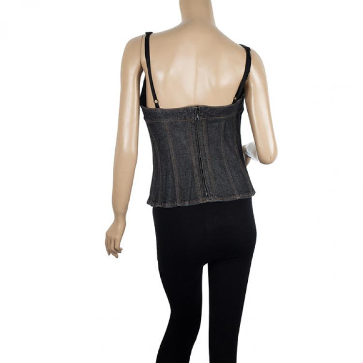 Pre Owned D and G Denim Corset Top L