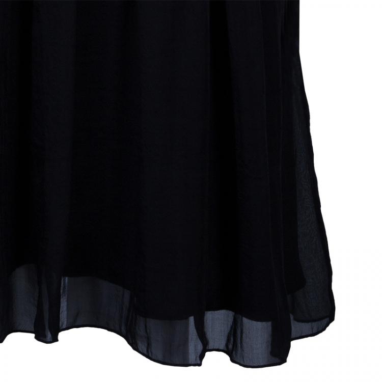 Pre Owned D&G Black Silk Sleeveless Dress S