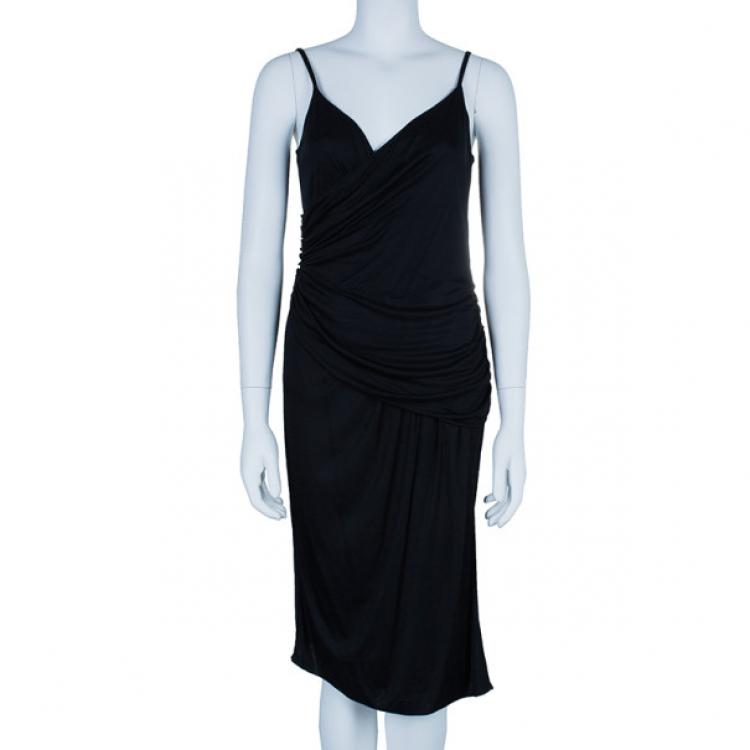 Pre Owned D and G Drape Detail Cocktail Dress M