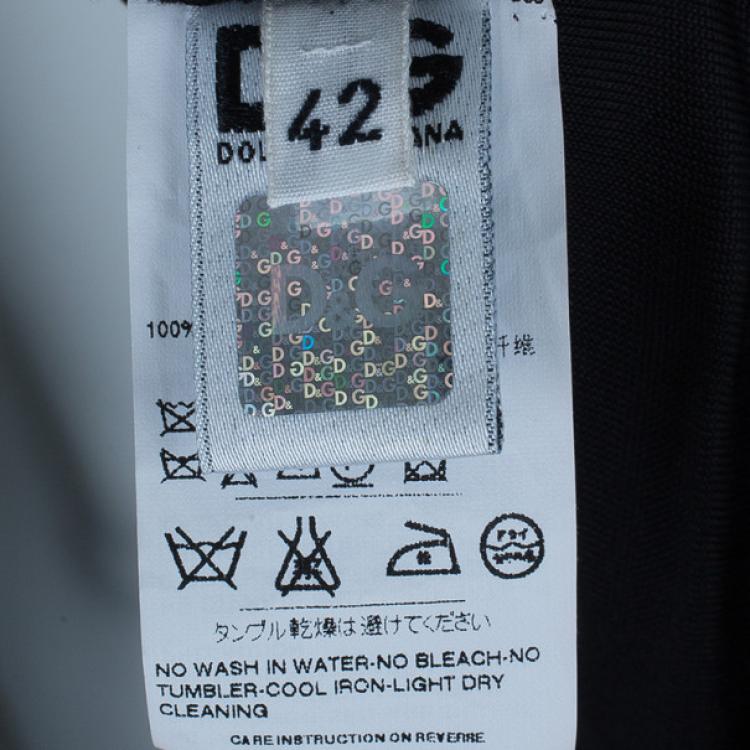 Pre Owned D and G Drape Detail Cocktail Dress M