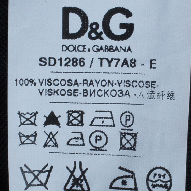 Pre Owned D and G Drape Detail Cocktail Dress M