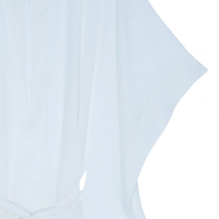 Pre Owned D and G White Short Kaftan Top M