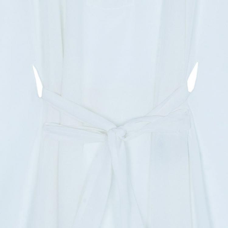 Pre Owned D and G White Short Kaftan Top M