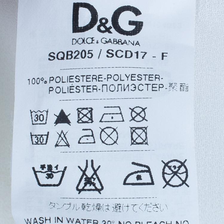 Pre Owned D and G White Short Kaftan Top M