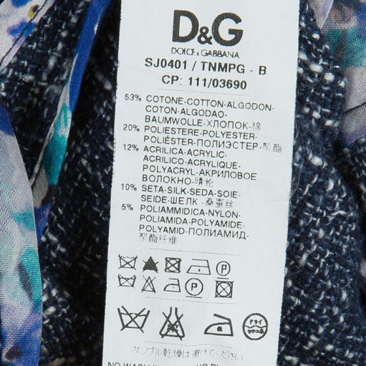 Pre Owned D&G Tweed Blazer S