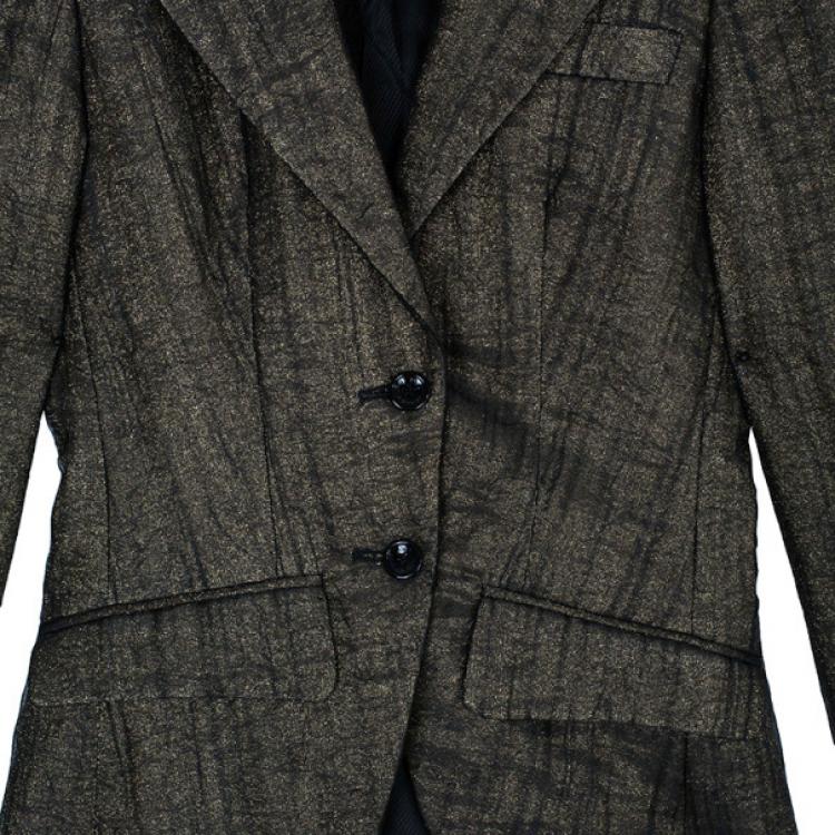 Pre Owned D and G Metallic Textured Jacket M