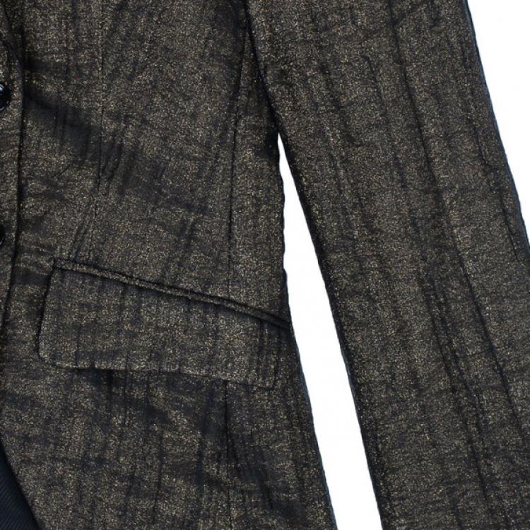 Pre Owned D and G Metallic Textured Jacket M