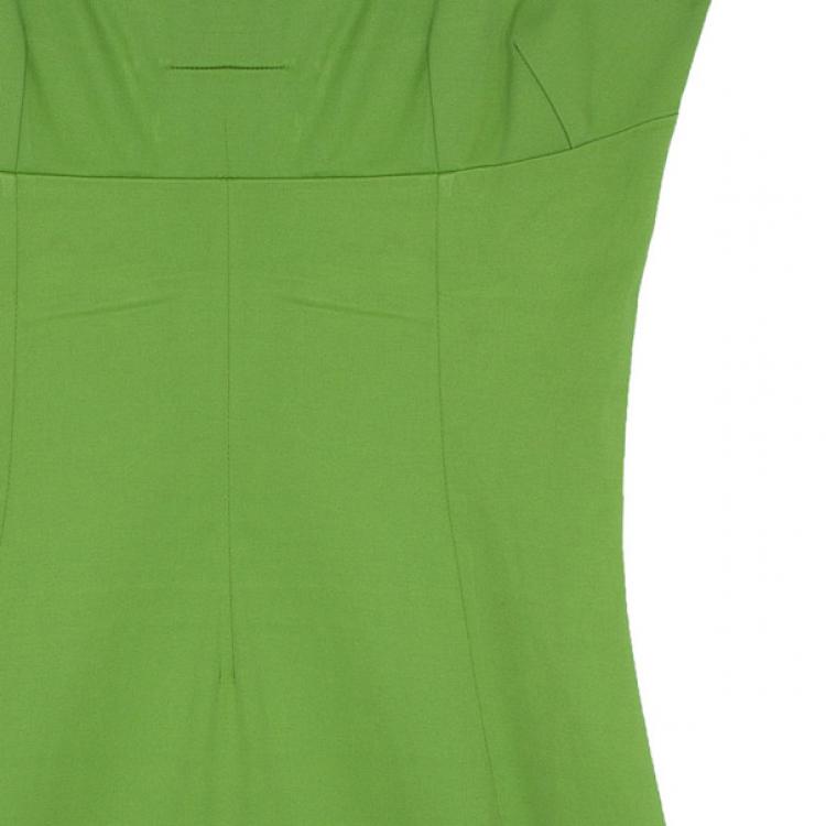 Pre Owned D and G Lime Green Sheath Dress M