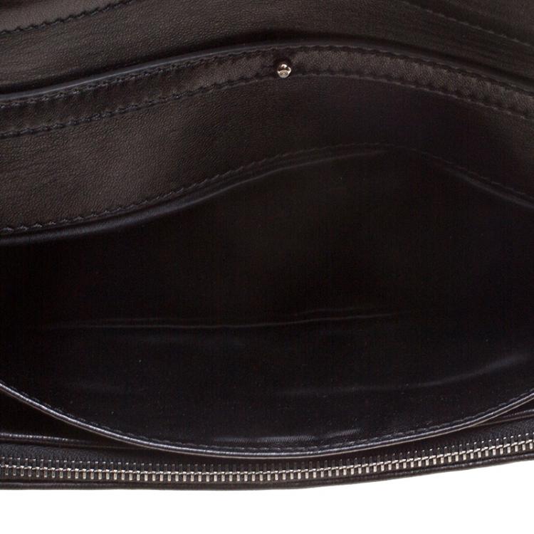Pre Owned D&G Blue/Black Lace Shoulder Bag