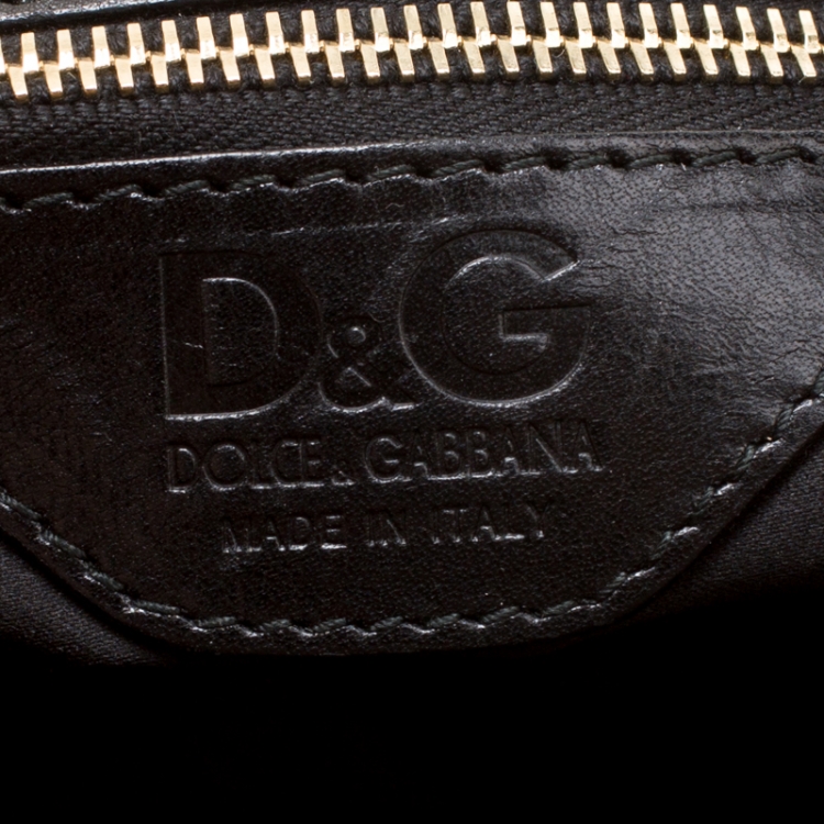 Pre Owned D & G Bronze Leather Vlada Shoulder Bag