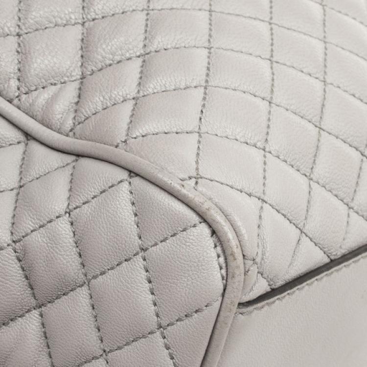 مملوكة مسبقًا D&G Grey Quilted Lily Glam Tote Bag
