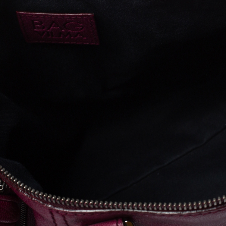 Pre Owned D&G Purple Soft Leather Vilma Satchel