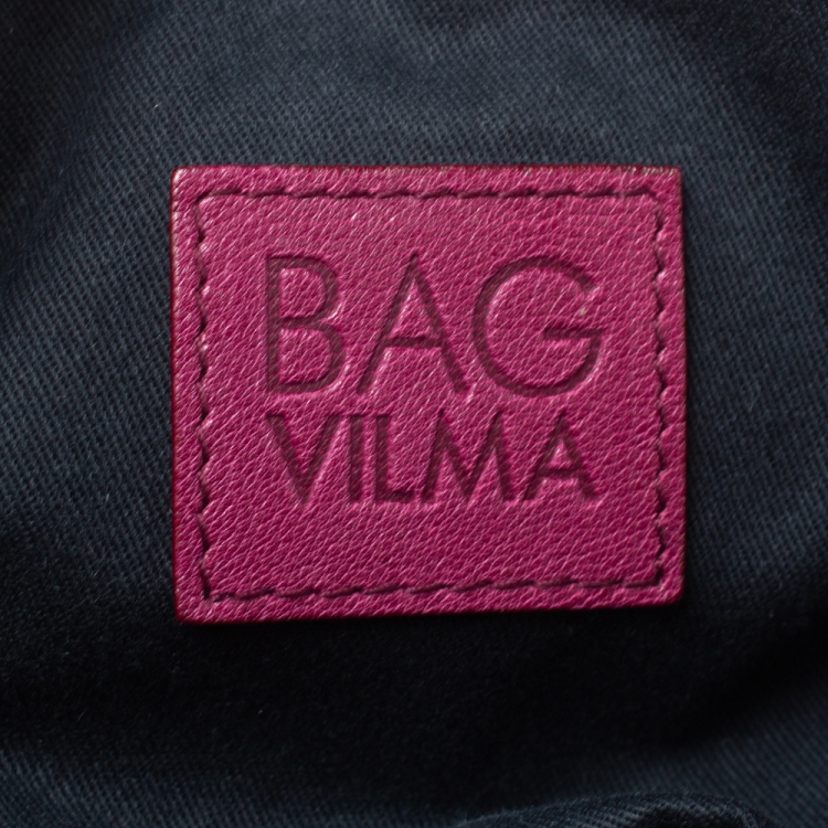 Pre Owned D&G Purple Soft Leather Vilma Satchel