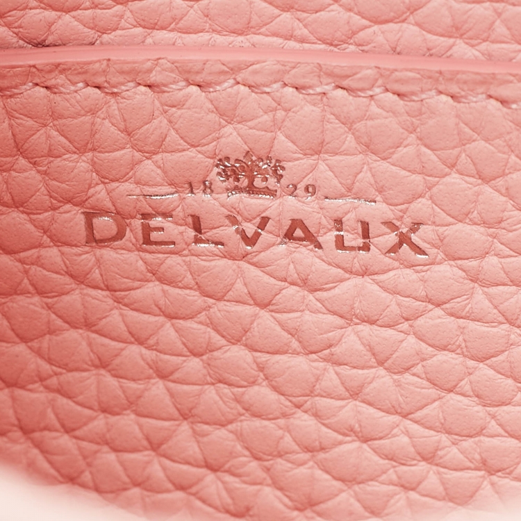 Pre Owned Delvaux Pink Leather Pin Toy Bag
