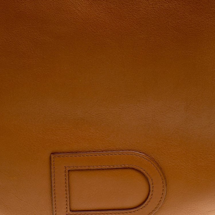 Pre Owned Delvaux Brown Leather Louise Hobo
