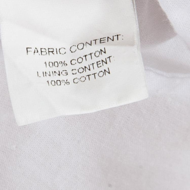 Pre Owned 10 Crosby Derek Lam Crochet White Tulip Hem Dress M