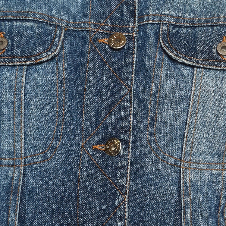 Pre Owned D&G Blue Denim Button Front Jacket S