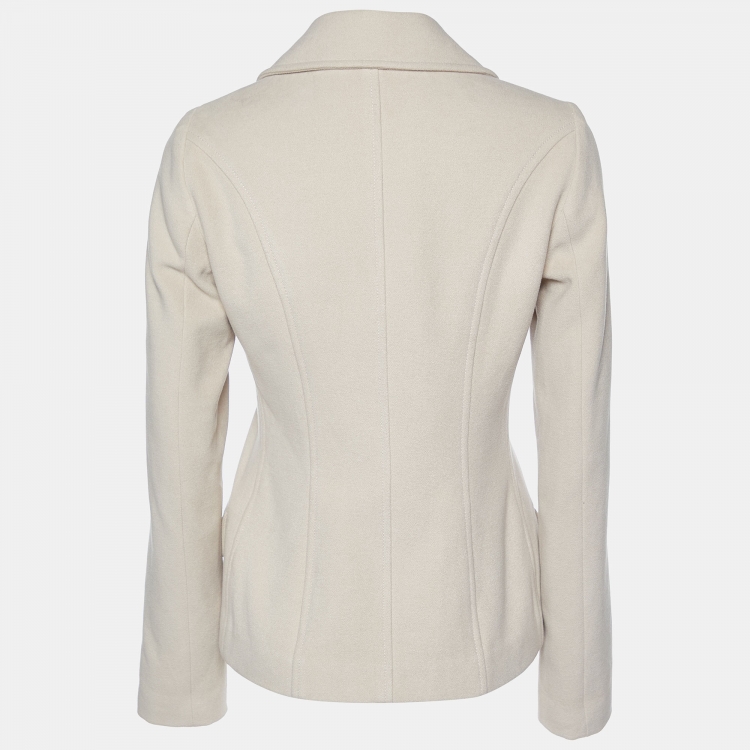 Pre Owned D&G Beige Fleece Button Front Jacket M