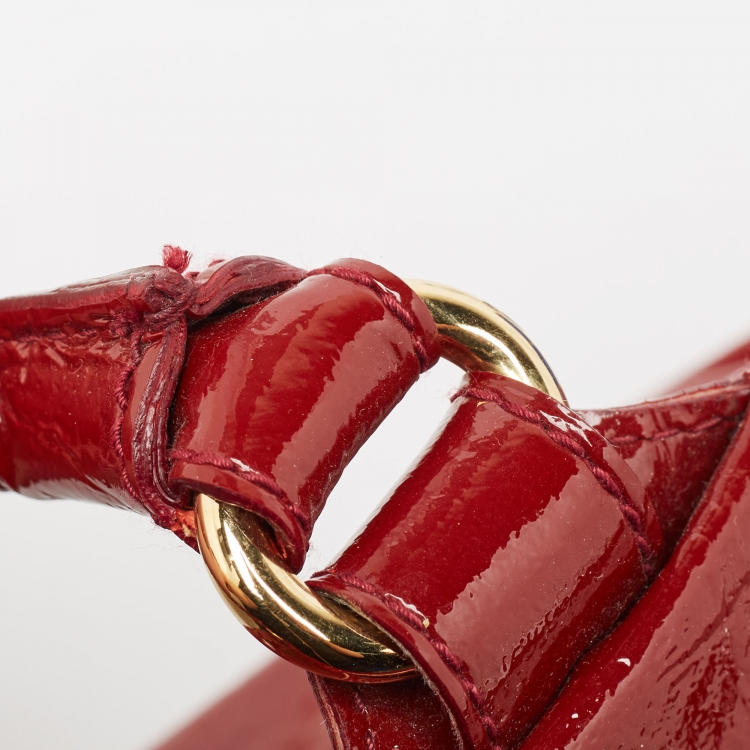 مملوكة مسبقًا D&G Red Patent Leather Front Pocket Satchel