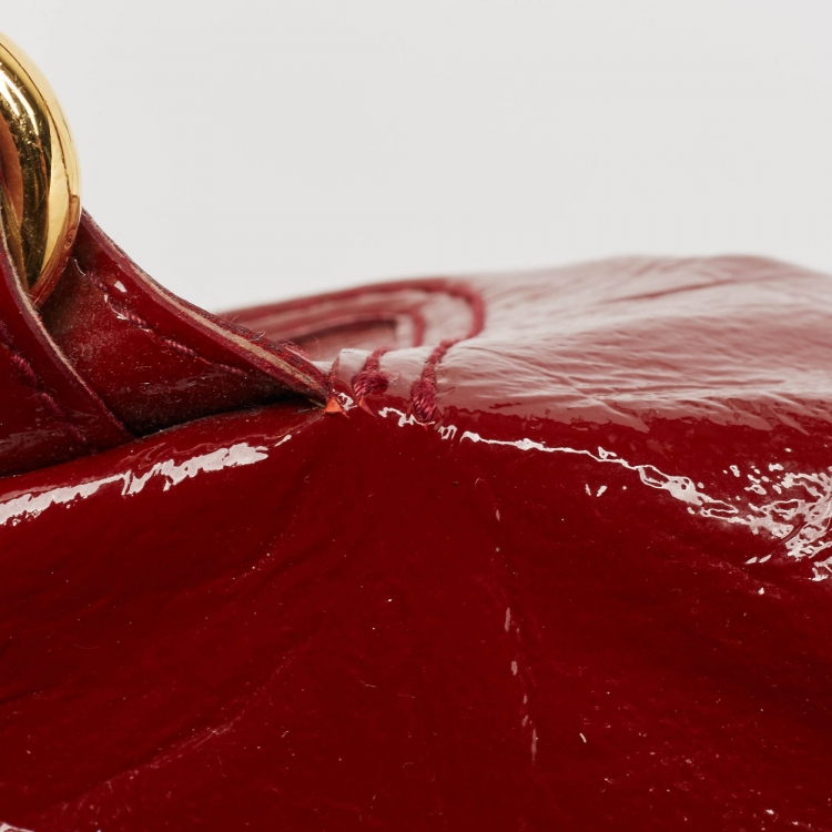 مملوكة مسبقًا D&G Red Patent Leather Front Pocket Satchel