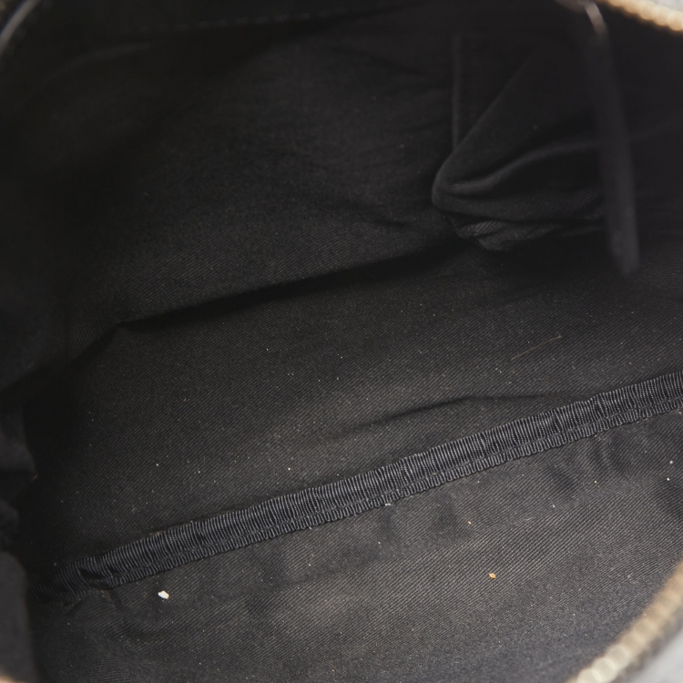 Pre Owned D&G Black Glossy Leather Logo Crossbody Bag