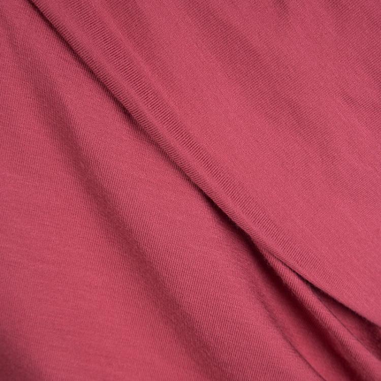 Pre Owned Diane Von Furstenberg Fuschia Rose Pink Knit  Ruched Bentley Dress M