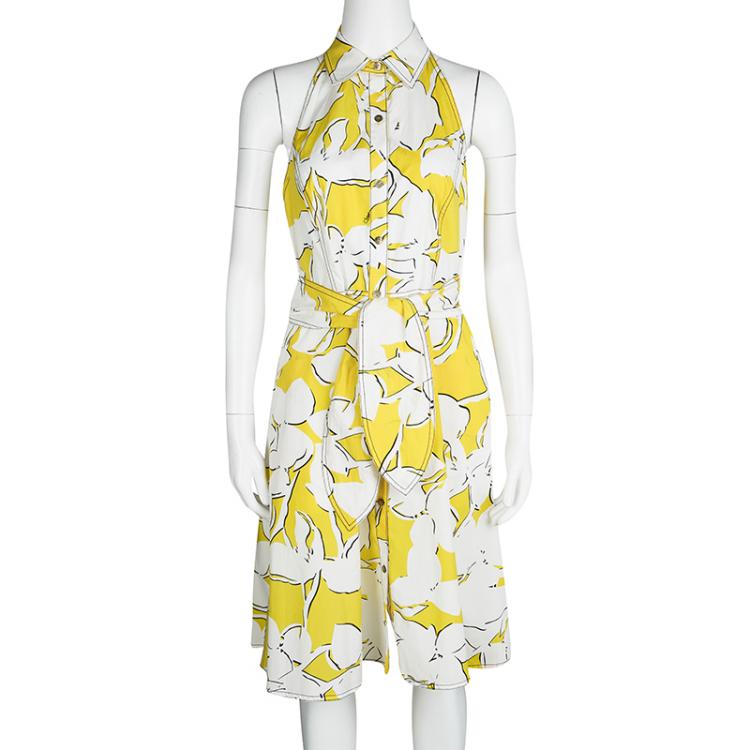 Diane Von Furstenberg Yellow and White Eden Garden Tenner