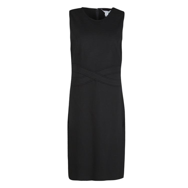 black jersey shift dress