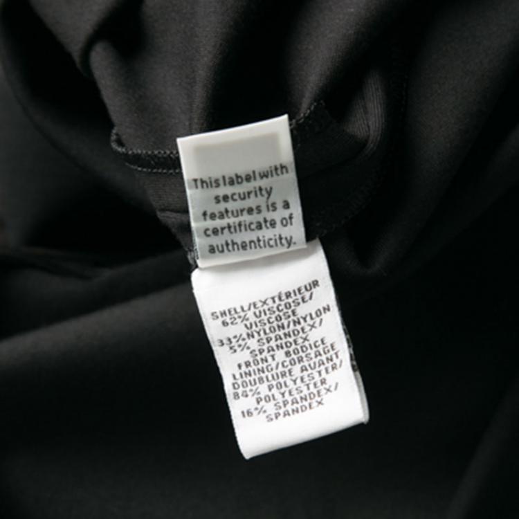 مملوكة مسبقًا Diane Von Furstenberg Black Twist Front Detail Razel Dress M