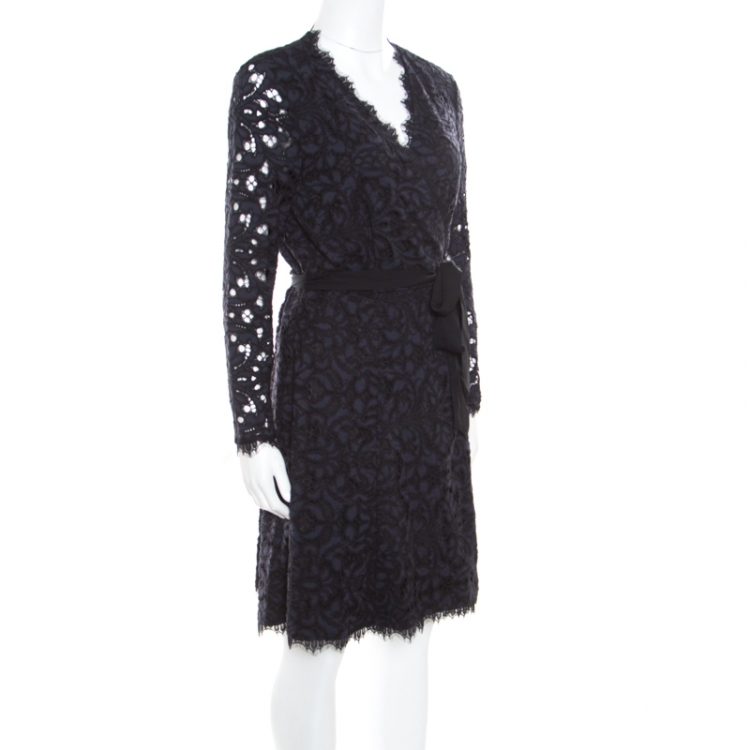 Dvf lace hotsell wrap dress