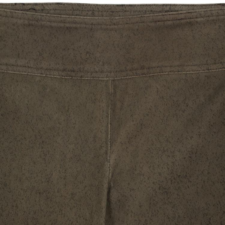 Pre Owned Diane Von Furstenberg Gretel Weathered Leather Pants Size S