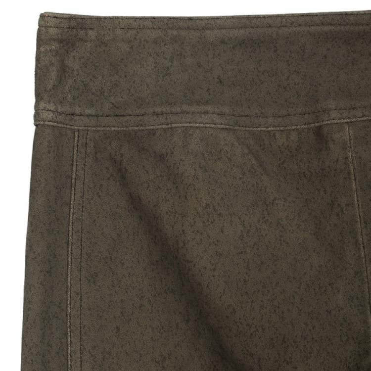 Pre Owned Diane Von Furstenberg Gretel Weathered Leather Pants Size S