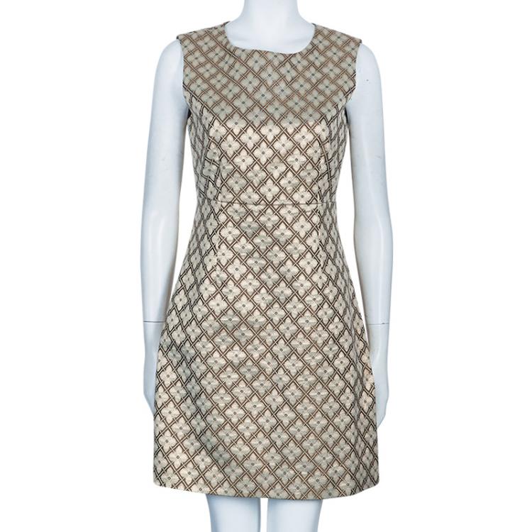 مملوكة مسبقًا Diane Von Furstenberg Gold Carrie Two Dress S