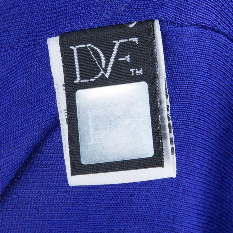 مملوكة مسبقًا Diane Von Furstenberg Cobalt Blue Zarita Lace Dress M