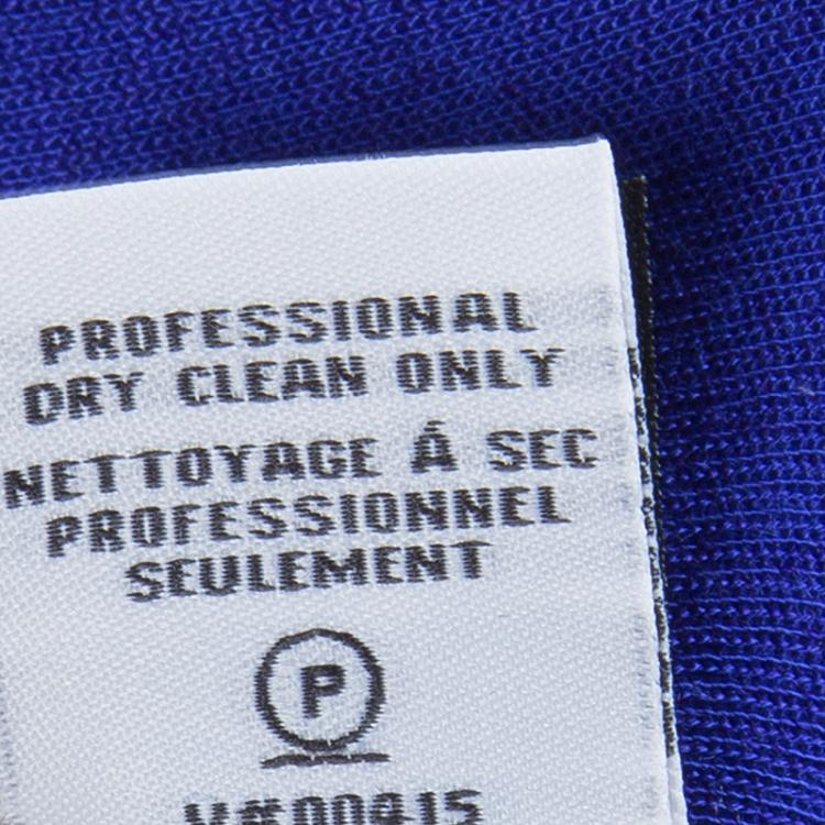 مملوكة مسبقًا Diane Von Furstenberg Cobalt Blue Zarita Lace Dress M