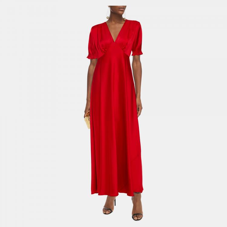 Pre Owned Diane Von Furstenberg Triacetate Gown 2
