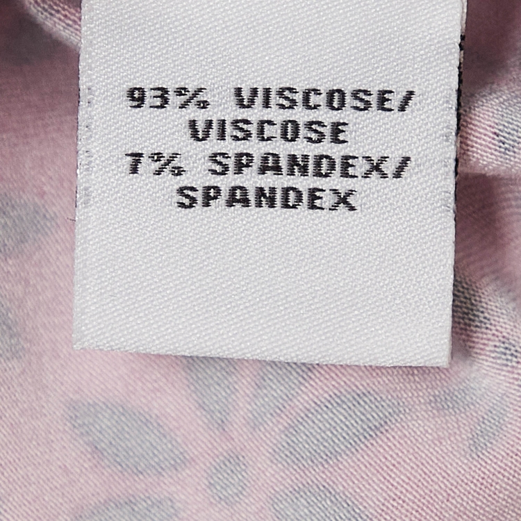 مملوكة مسبقًا Diane Von Furstenberg Pink Jersey New Julian Two Mini Wrap Dress L