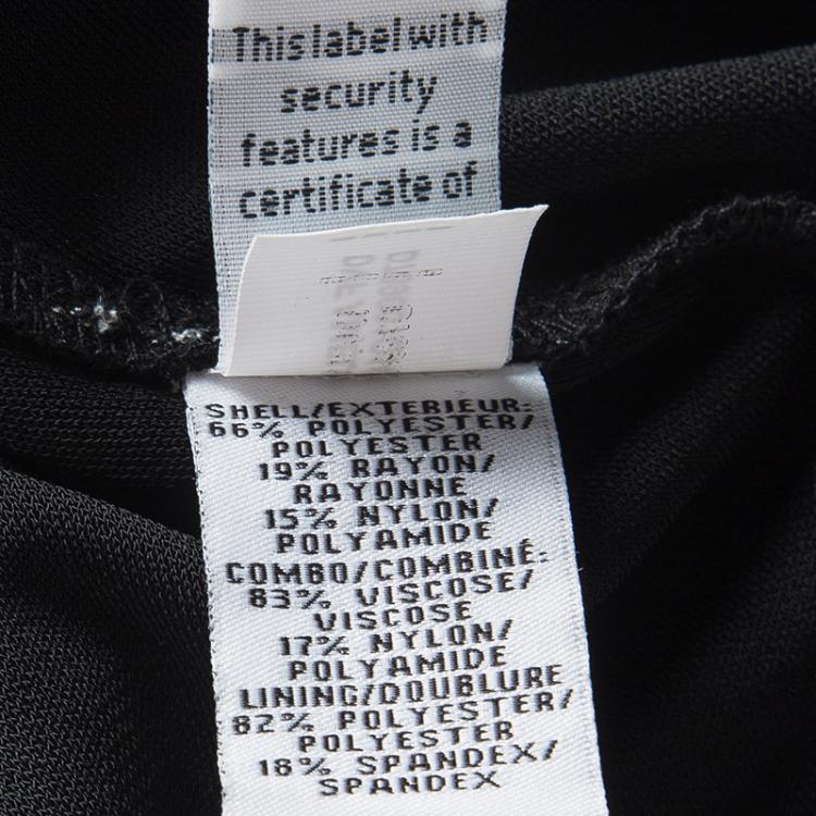 Pre Owned Diane Von Furstenberg Monochrome Wrap Amelia Dress M