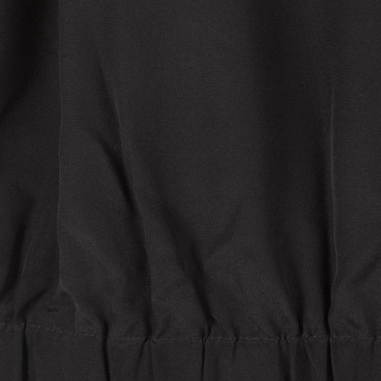 Pre Owned Diane Von Furstenberg Black Silk Zip Sleeve Detail Tomori Top XL