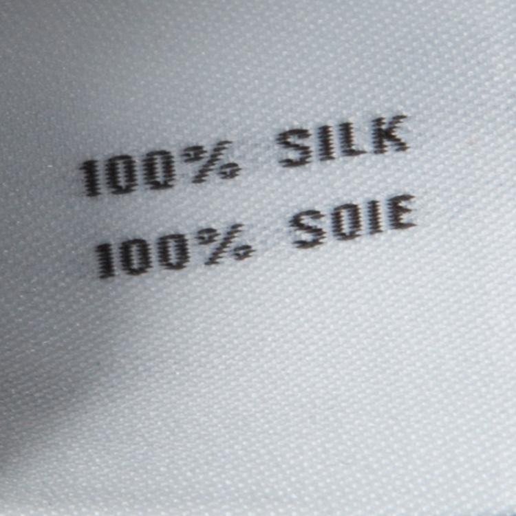 Pre Owned Diane Von Furstenberg Black Silk Zip Sleeve Detail Tomori Top XL